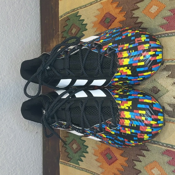 Adidas Freak Carbon Men's Low-Top Football Cleats Sz 12.5, Black/Multi-Color - Picture 2 of 7
